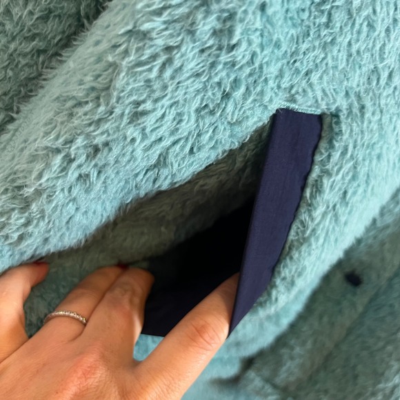 Outerknown Men's Standard Skyline Sherpa Fleece Shirt Jacket Size M Button Front - Picture 6 of 13